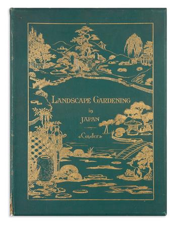 (LANDSCAPE ARCHITECTURE.) Conder, Josiah. Landscape Gardening in Japan.